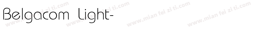 Belgacom Light字体转换